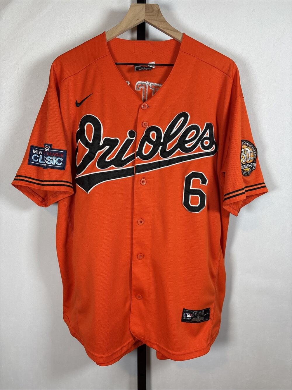 Baltimore Orioles Mountcastle Jersey Large 30th Anniversary Camden Yards Orange